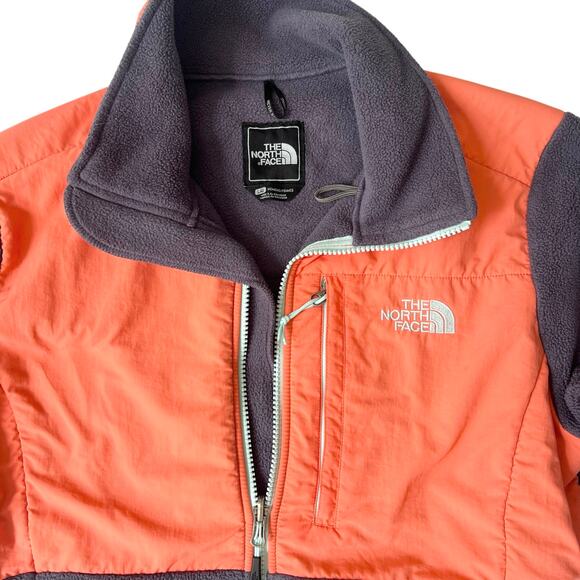 The North Face Women’s Retro Denali Fleece Jacket Large Orange Purple Polartec - Picture 2 of 13